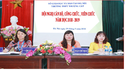 Hội nghị cán bộ công chức, viên chức năm 2018 trường THPT Thượng Cát